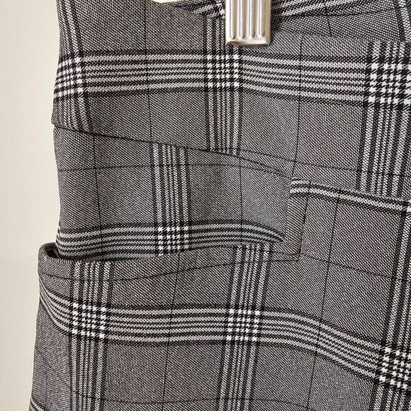 EUC TIME & TRU PLAID GREY BLACK PULL ON PANTS SIZE LARGE /12-14 WOMENS - Picture 4 of 14